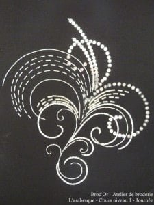 Brod'Or - Atelier de broderie - L'arabesque - Cours niveau 1 - Journee