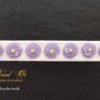 Bracelet brodé "Les fleurs" coloris blanc