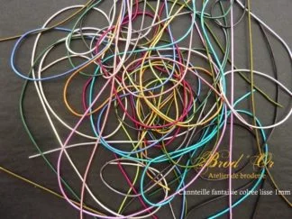 Cannetille fantaisie colorée lisse 1mm