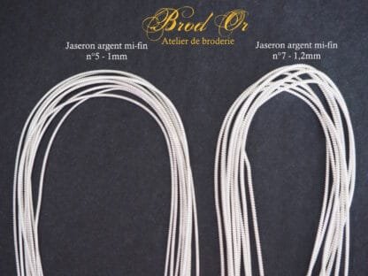 Brod'Or - Atelier de broderie - Jaseron argent mi-fin