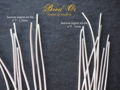 Brod'Or - Atelier de broderie - Jaseron argent mi-fin