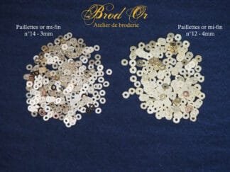 Brod'Or - Atelier de broderie - Paillettes métal or mi-fin